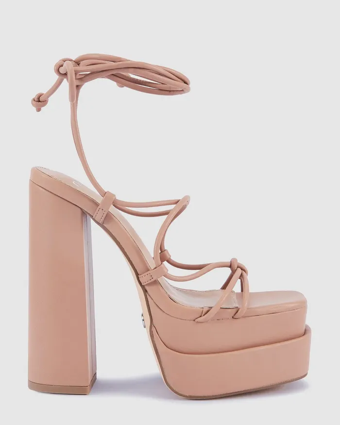Platforms ZOEE Buff Platform Heels NOVO Shoes Women