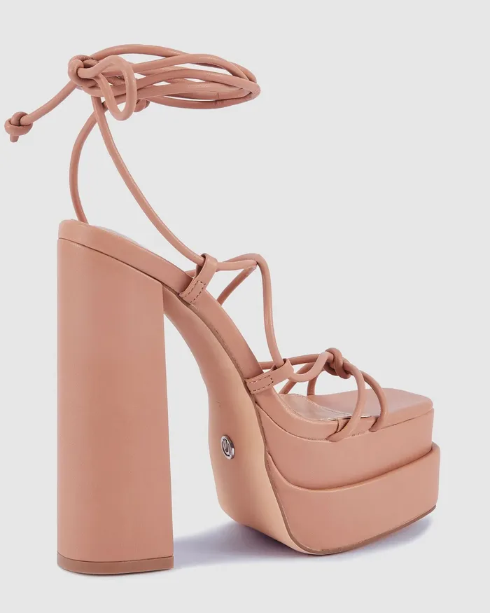Platforms ZOEE Buff Platform Heels NOVO Shoes Women