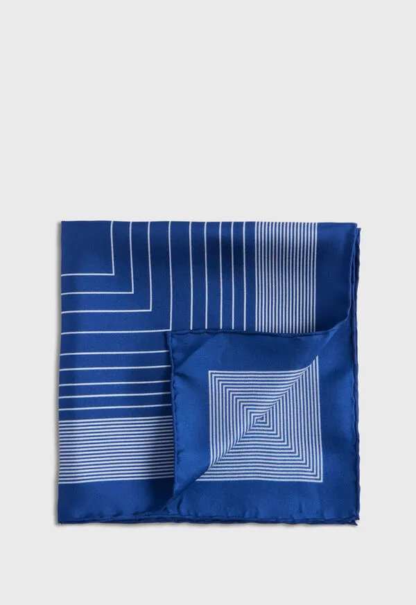 Pocket Squares Mens Square Pattern Silk Pocket Square Black Paulstuart