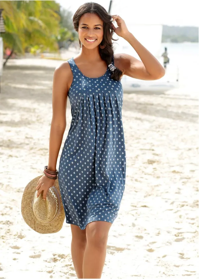 PRINT CASUAL DRESS Blue Multi Women VENUS Sundresses
