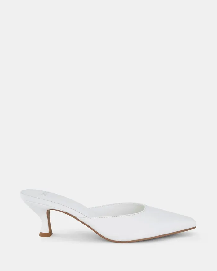 Pumps NOVO Shoes Women IMASHI WHITE Kitten Heels