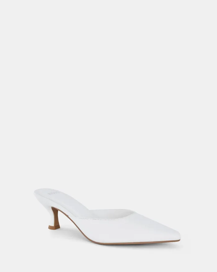 Pumps NOVO Shoes Women IMASHI WHITE Kitten Heels