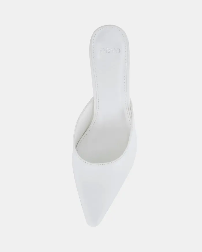 Pumps NOVO Shoes Women IMASHI WHITE Kitten Heels