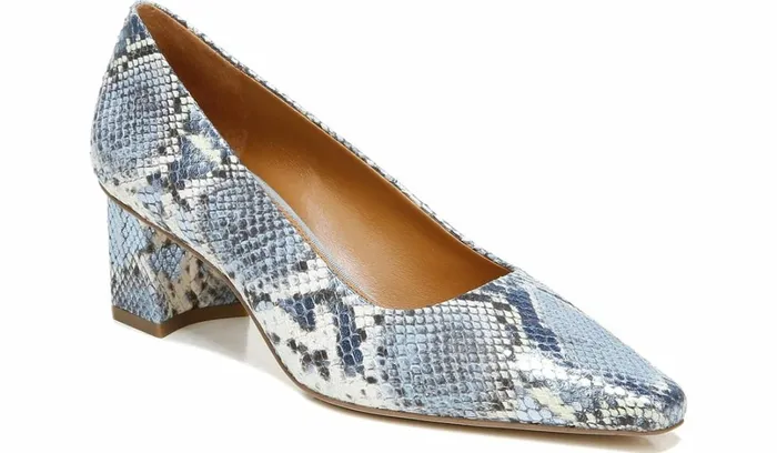 Pumps Women Franco Sarto Sarto Regal Pump Airy Blue Snake Leather