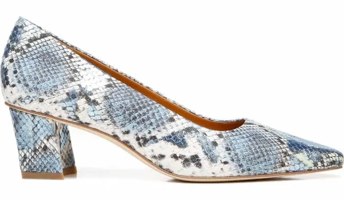 Pumps Women Franco Sarto Sarto Regal Pump Airy Blue Snake Leather