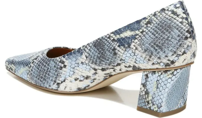 Pumps Women Franco Sarto Sarto Regal Pump Airy Blue Snake Leather