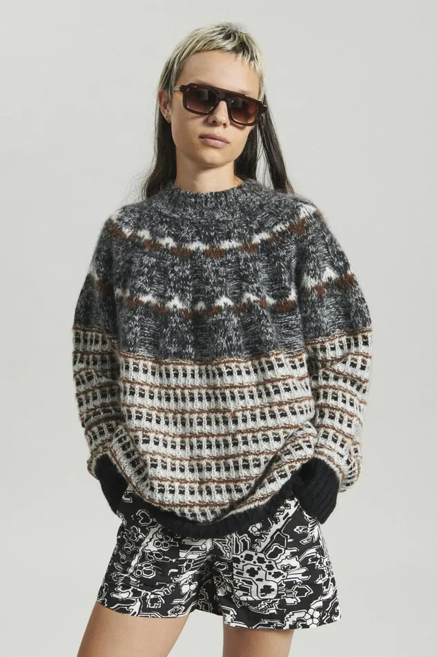Rachel Comey Knits Women Bernardo Sweater Brown Multi