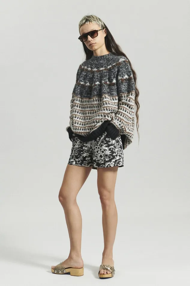 Rachel Comey Knits Women Bernardo Sweater Brown Multi