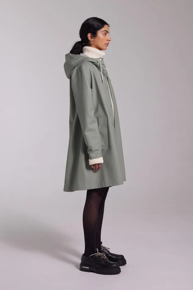 Raincoats Women Stutterheim Mosebacke Lightweight Raincoat Khaki Green