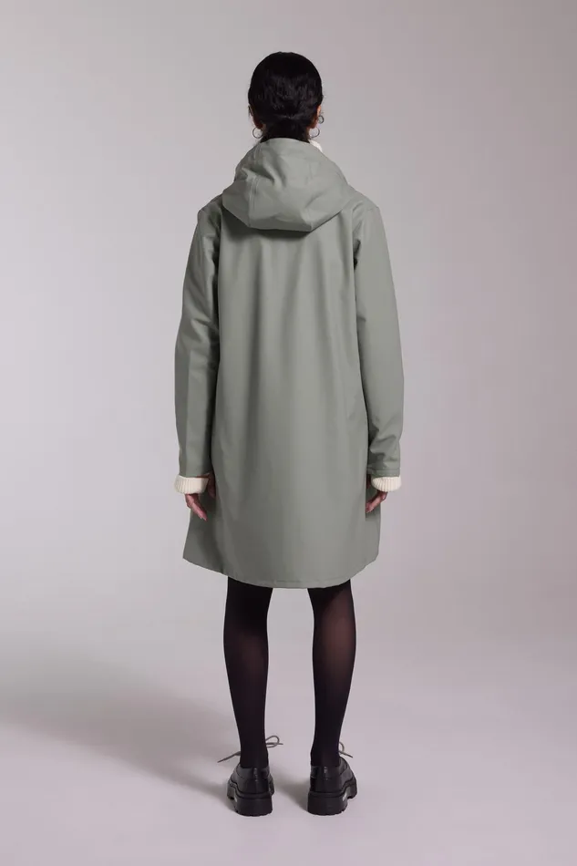 Raincoats Women Stutterheim Mosebacke Lightweight Raincoat Khaki Green