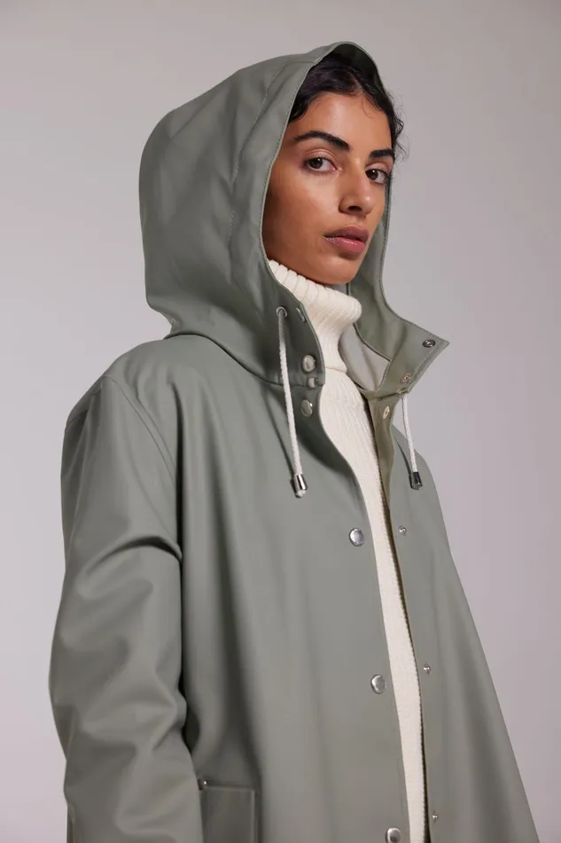 Raincoats Women Stutterheim Mosebacke Lightweight Raincoat Khaki Green