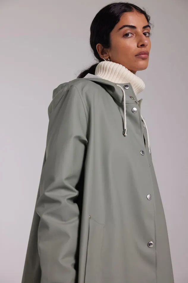 Raincoats Women Stutterheim Mosebacke Lightweight Raincoat Khaki Green