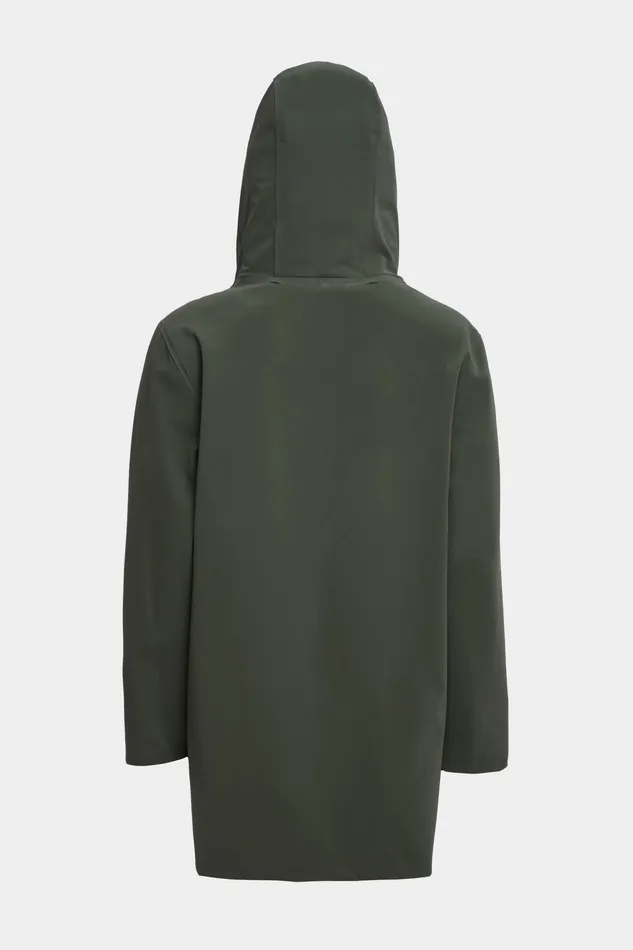 Raincoats Women Stutterheim Stockholm Lightweight Matte Zip Raincoat Green