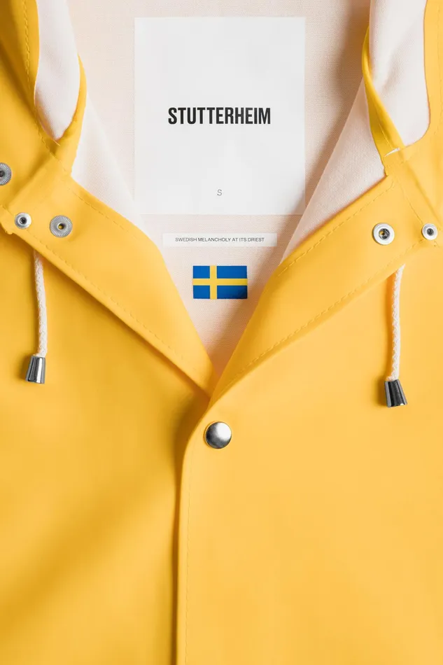 Raincoats Women Stutterheim Stockholm Raincoat Yellow