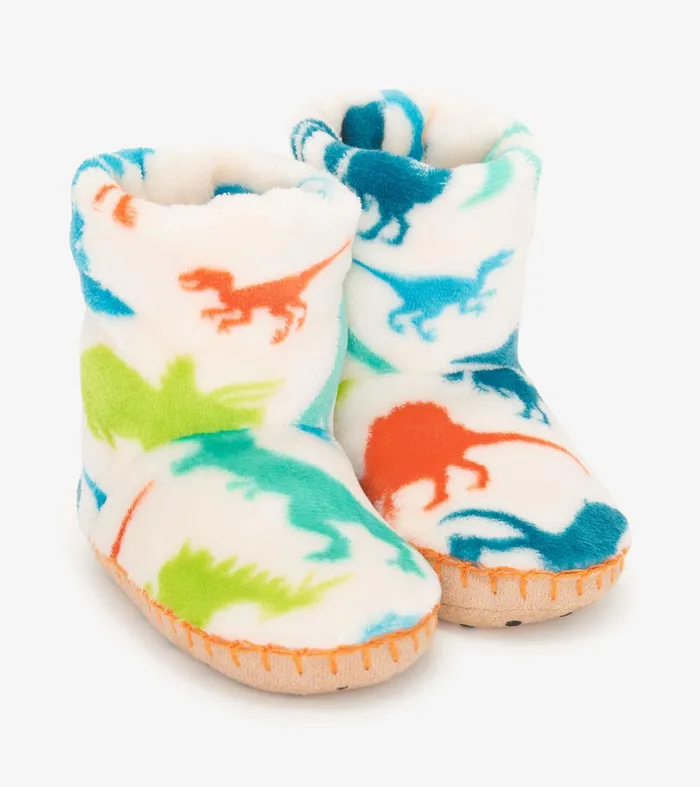 Real Dinosaurs Kids Fleece Slippers Hatley