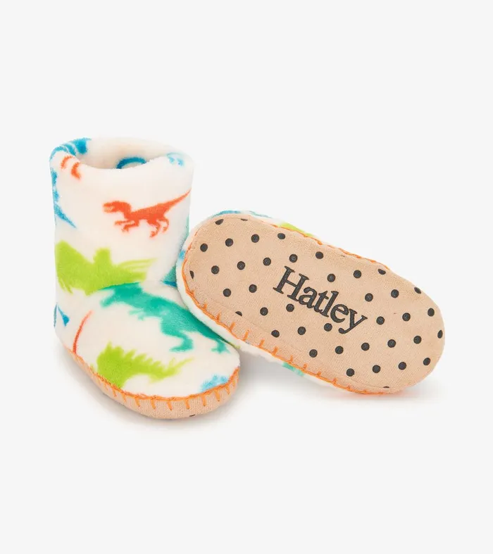 Real Dinosaurs Kids Fleece Slippers Hatley
