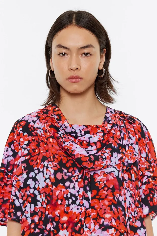 Red Leomimosa Scarf Midi Dress Leomimosa Red Women Bimba Y Lola Dresses And Jumpsuits Red Leomimosa Scarf Midi Dress Leomimosa Red Women Bimba Y Lola Dresses And Jumpsuits