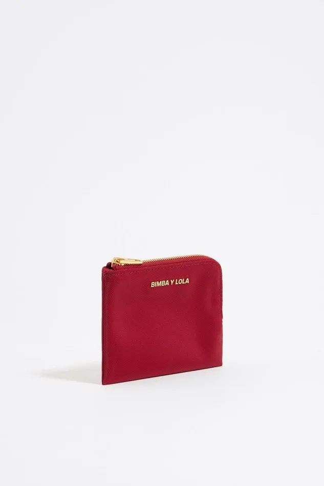 Red Nylon Coin Purse Red Women Bimba Y Lola Wallets And Coin Purses
