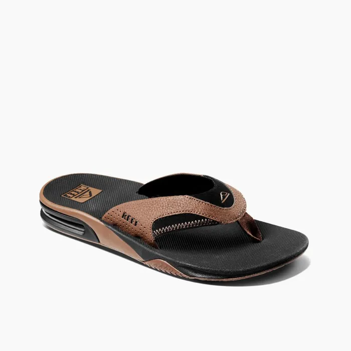 Reef Sandals Fanning Black And Tan 8211 Men Reef Sandals Fanning Black And Tan 8211 Men