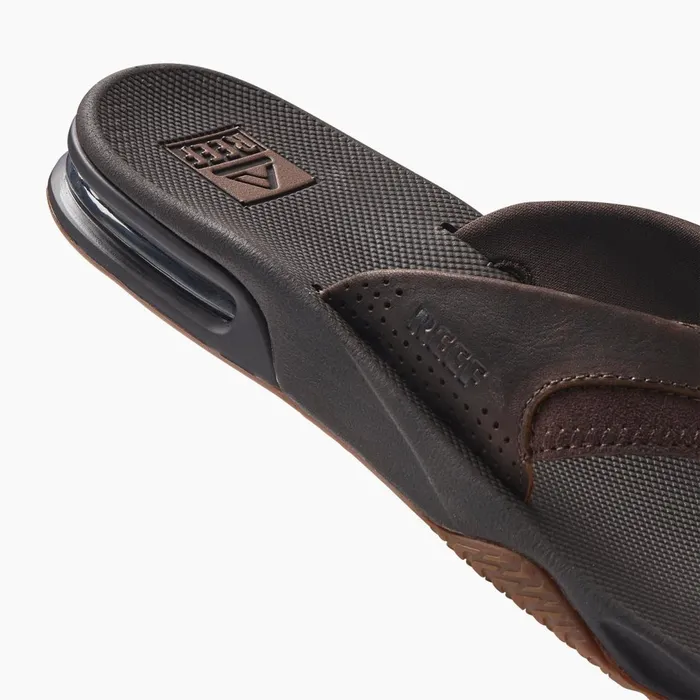 Reef Sandals Leather Fanning Dark Brown 8211 Men Reef Sandals Leather Fanning Dark Brown 8211 Men