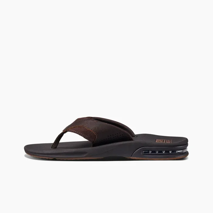 Reef Sandals Leather Fanning Dark Brown 8211 Men Reef Sandals Leather Fanning Dark Brown 8211 Men