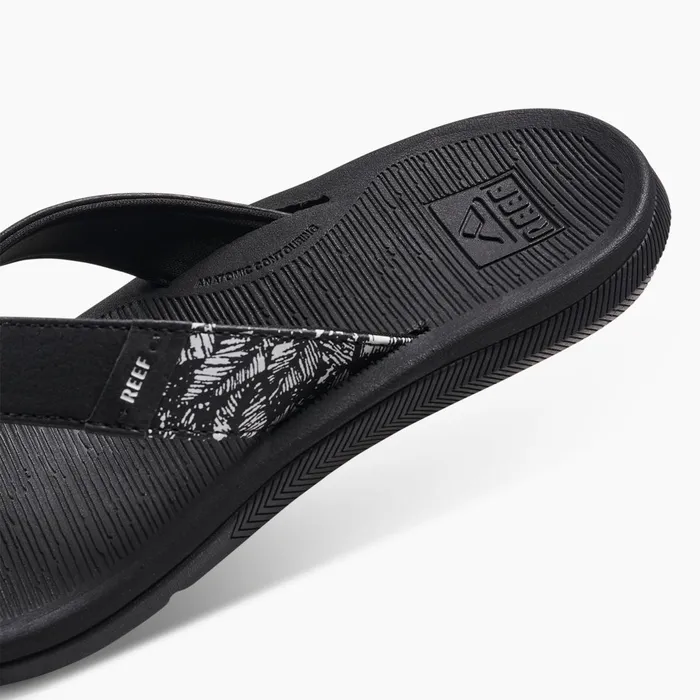 Reef Sandals Santa Ana Blackwhite 8211 Women