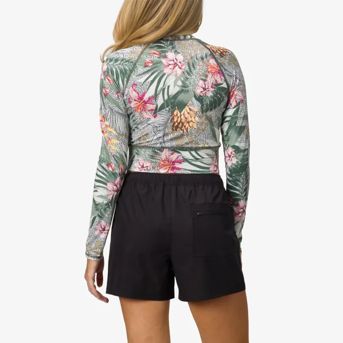 Reef Sets Crest Crop Long Sleeve Surf Shirt Upf 40 Wild Side 8211 Women Reef Sets Crest Crop Long Sleeve Surf Shirt Upf 40 Wild Side 8211 Women