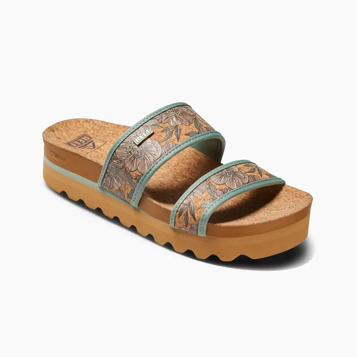 Reef Slides Cushion Vista Hi Frosty Cork 8211 Women Reef Slides Cushion Vista Hi Frosty Cork 8211 Women