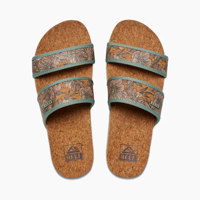Reef Slides Cushion Vista Hi Frosty Cork 8211 Women Reef Slides Cushion Vista Hi Frosty Cork 8211 Women