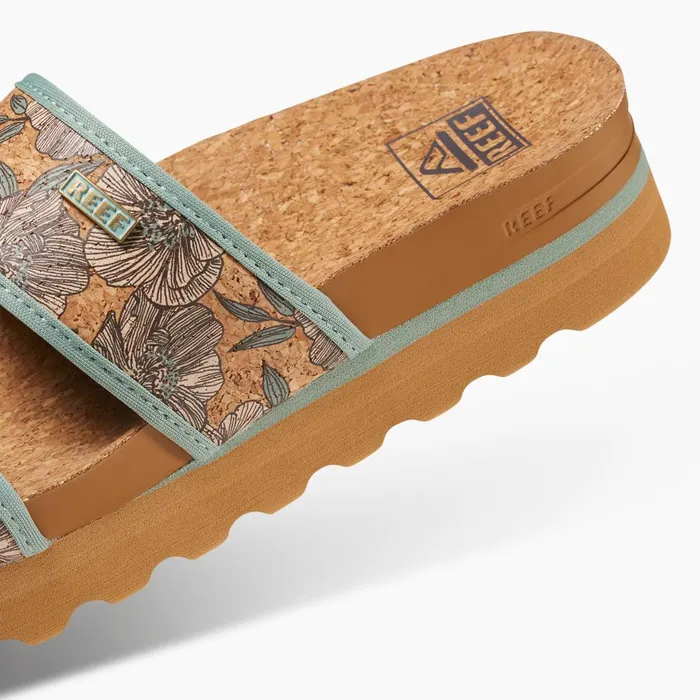 Reef Slides Cushion Vista Hi Frosty Cork 8211 Women Reef Slides Cushion Vista Hi Frosty Cork 8211 Women
