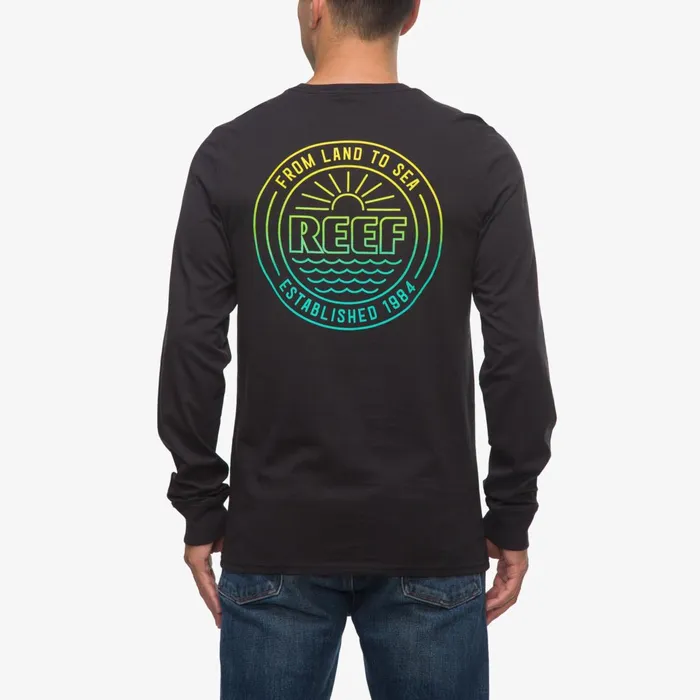 Reef TShirts and Shirts Bowl Long Sleeve Tee Caviar 8211 Men