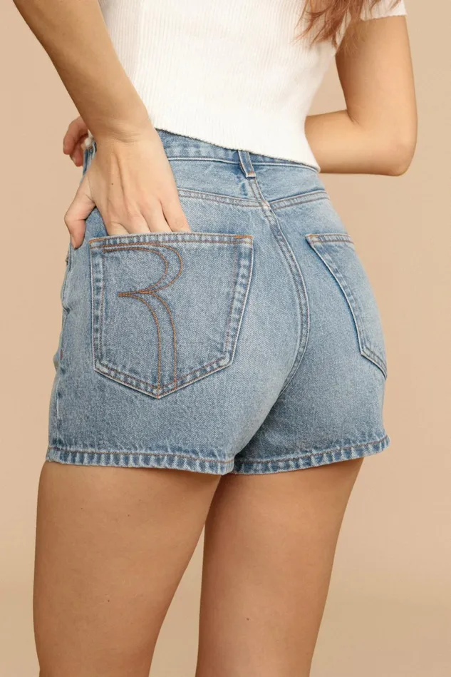 Rouje ADAM Shorts Indigo Vintage Wash Uni Women Pants