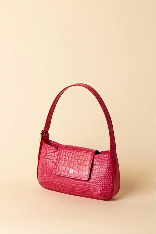 Rouje BAGUETTE Bag Croco Rose Women Bags