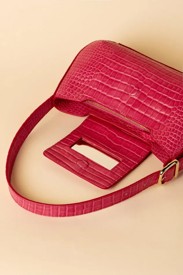 Rouje BAGUETTE Bag Croco Rose Women Bags