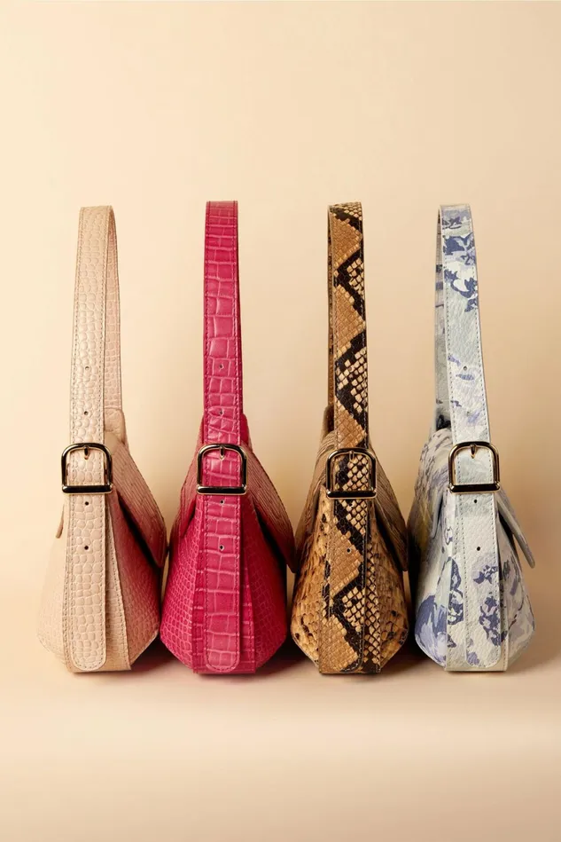 Rouje BAGUETTE Bag Croco Rose Women Bags