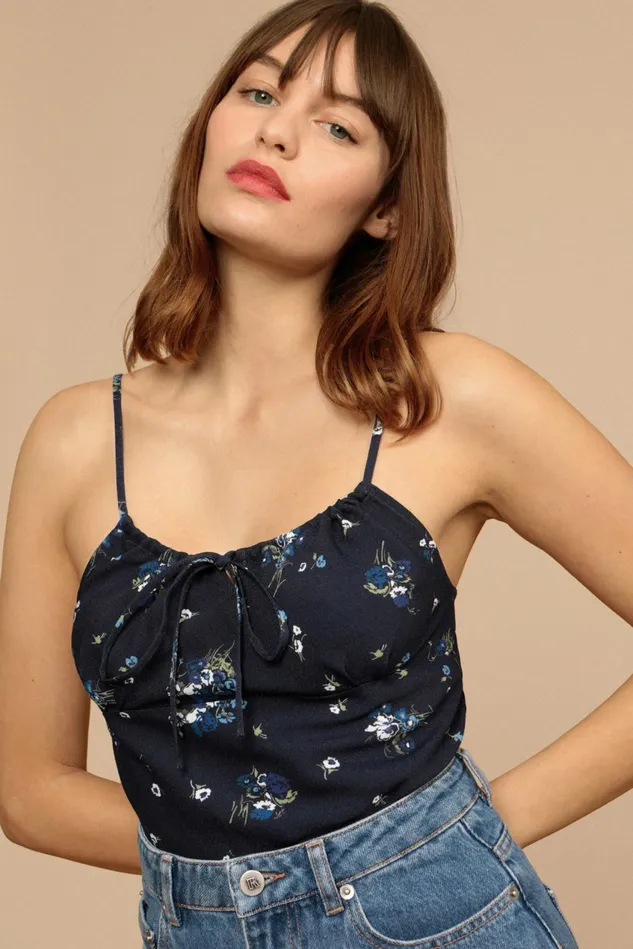 Rouje DARIUS Top Marine Bouquet Du Sud Women Tshirts and Tank Tops