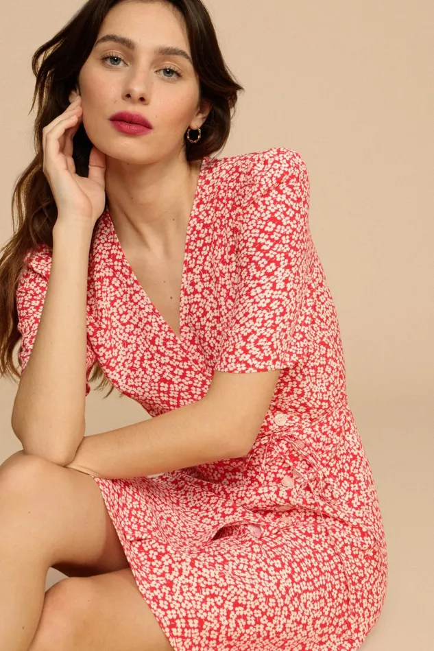Rouje GABINETTE Dress Coquelicot Fleurette Women Dresses