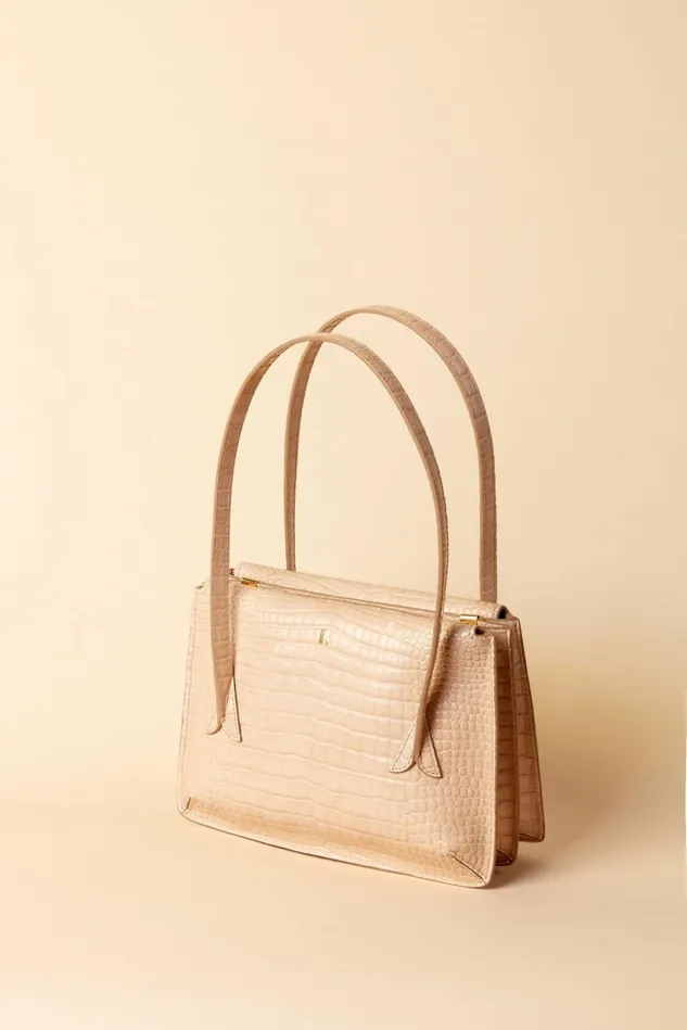 Rouje J Bag Croco Beige Women Bags