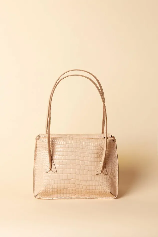 Rouje J Bag Croco Beige Women Bags