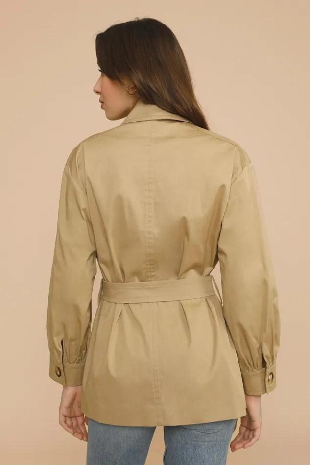 Rouje JOHN Coat Beige Women Coats and Jackets