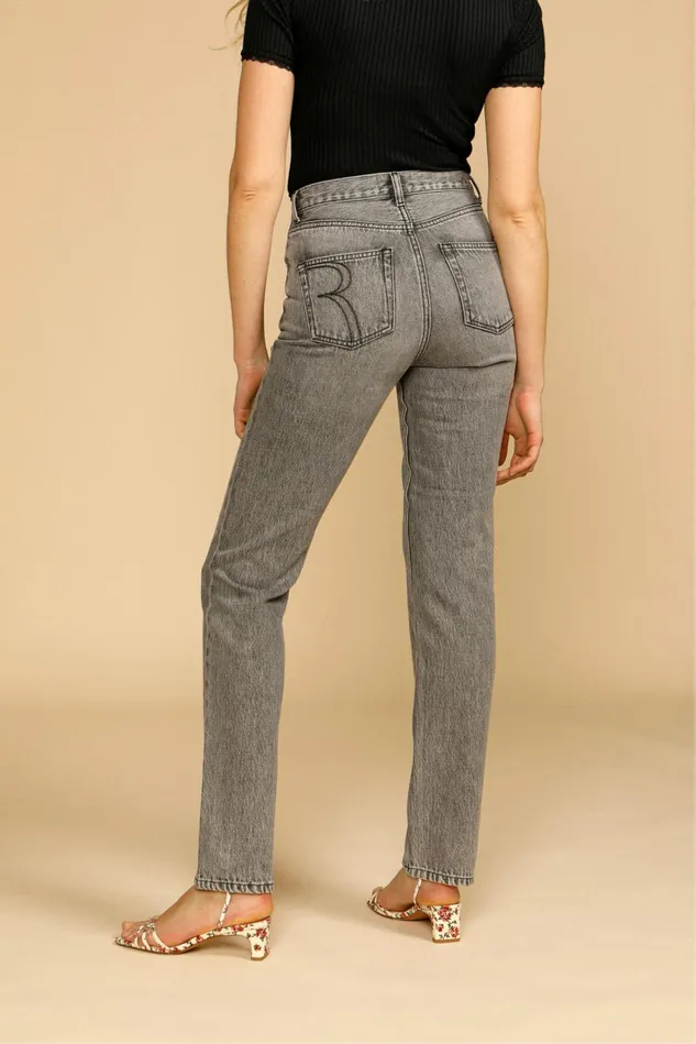 Rouje MONTMARTRE Jeans Noir Vintage Wash Women Pants