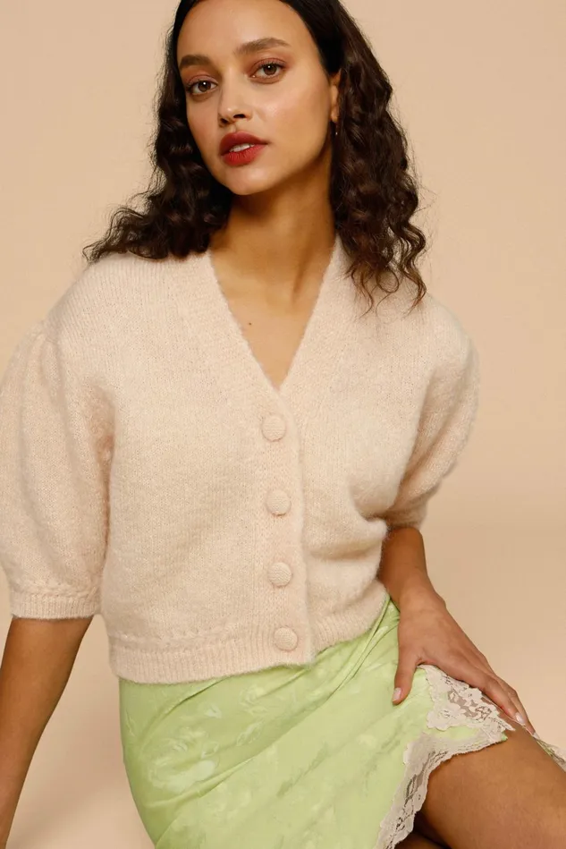 Rouje NONO Cardigan Pche Uni Women Knits