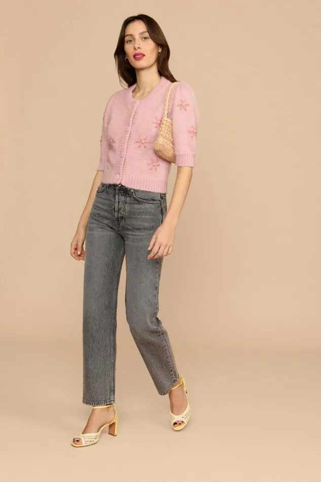 Rouje ROMEO Cardigan Rose Uni Women Knits
