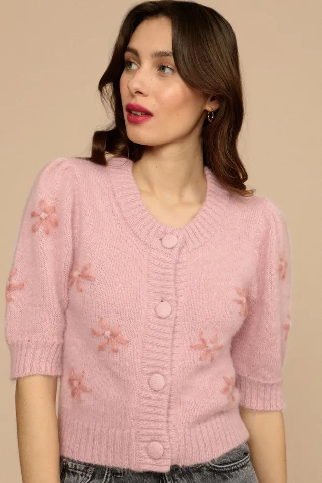 Rouje ROMEO Cardigan Rose Uni Women Knits