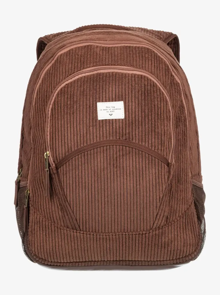 Roxy Backpacks Cozy Nature Large Corduroy Backpack Bitter Chocolate 8211 Women