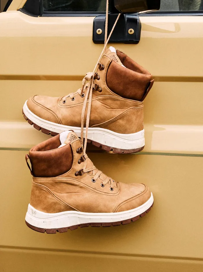 Roxy Boots Karmel LaceUp Boots Tan 8211 Women