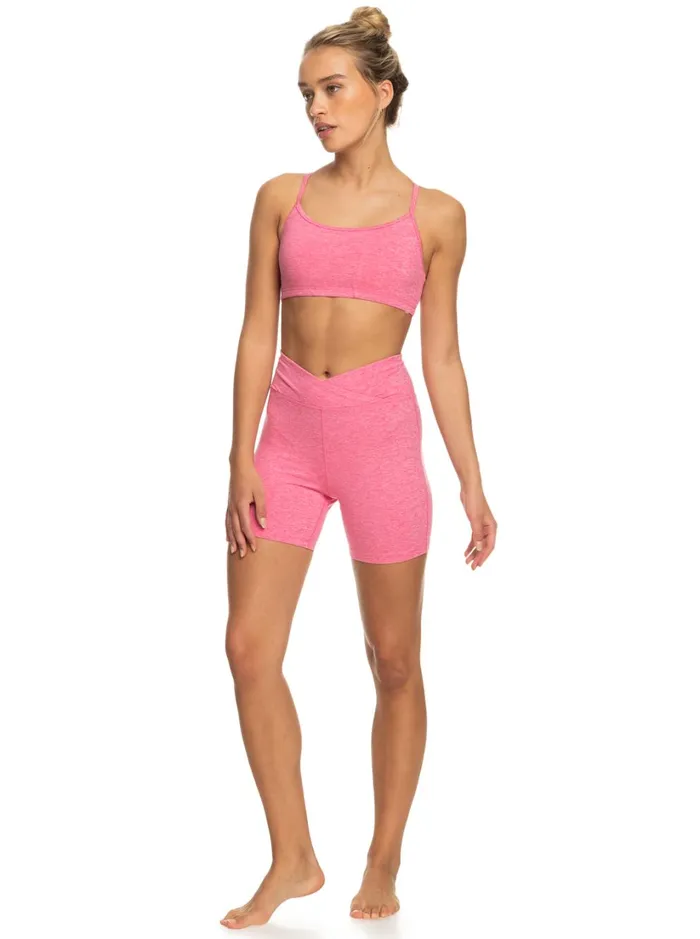 Roxy Bottoms Everyday Sports Shorts Shocking Pink Heather 8211 Women