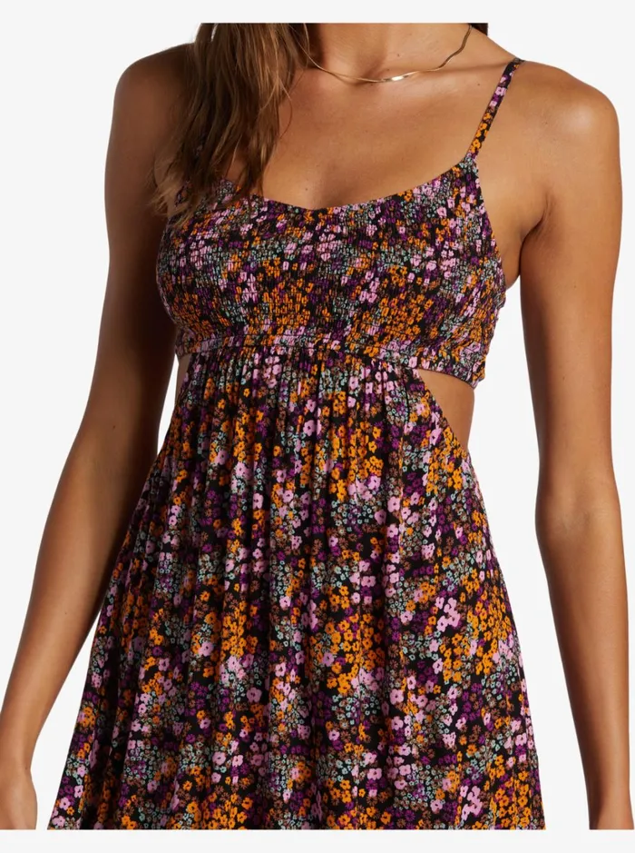 Roxy Dresses Hot Tropics Maxi Dress Anthracite Floral Daze 8211 Women