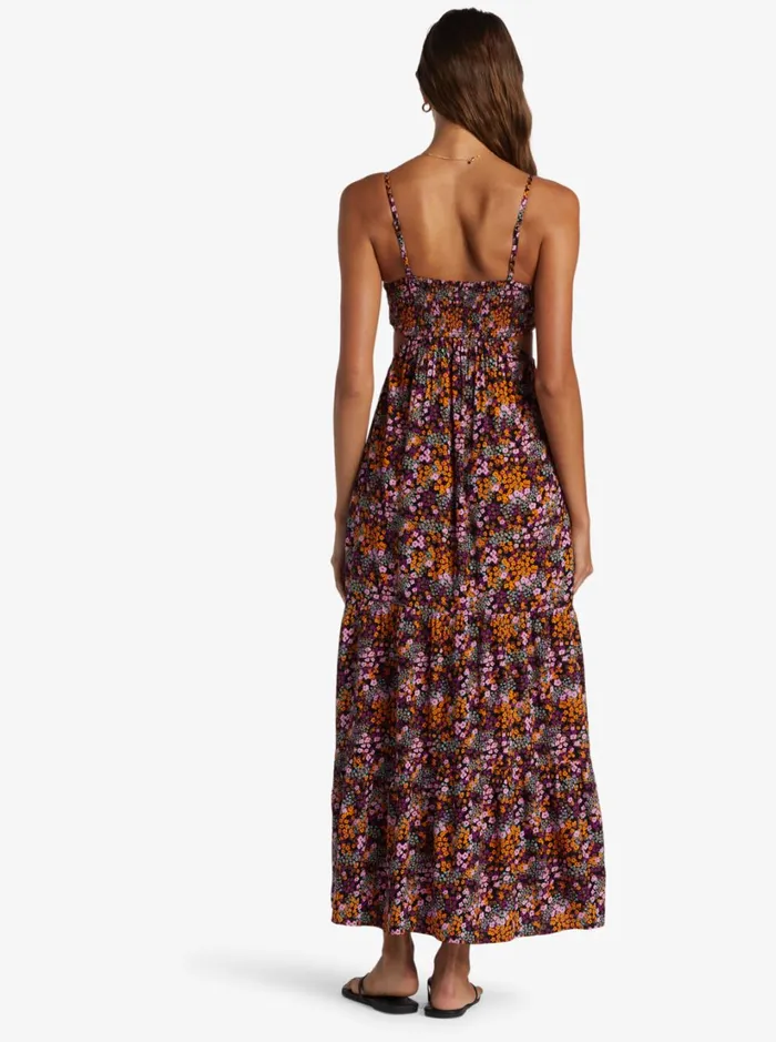 Roxy Dresses Hot Tropics Maxi Dress Anthracite Floral Daze 8211 Women
