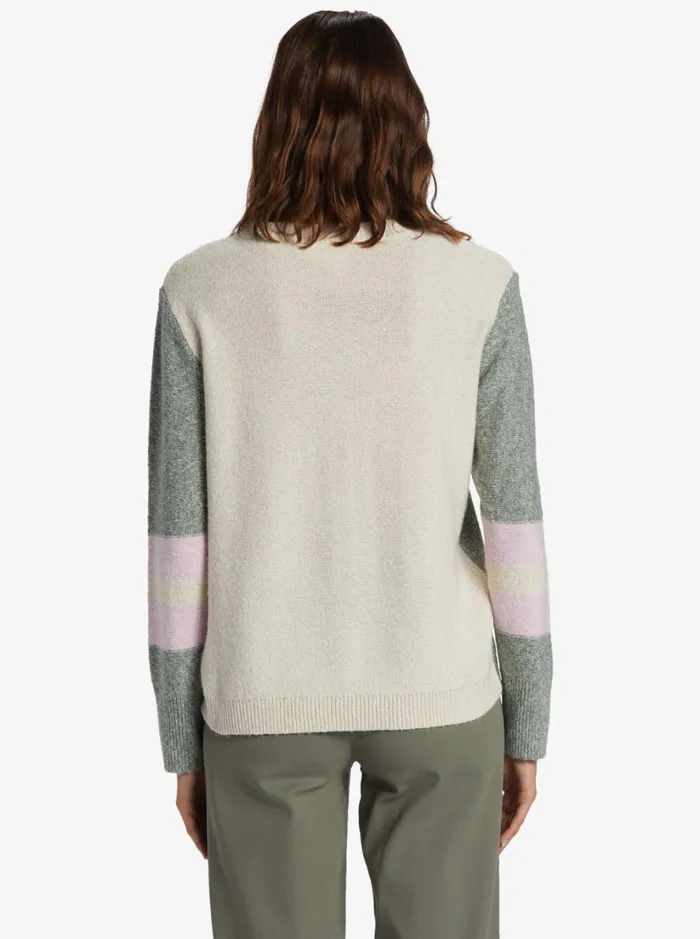 Roxy Fleece and Hoodies Real Groove Crew Neck Sweater Tapioca 8211 Women